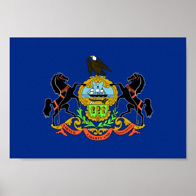 Affiches Drapeau de Pennsylvanie (Devant)