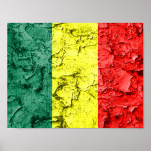 Affiches Drapeau de reggae vintage