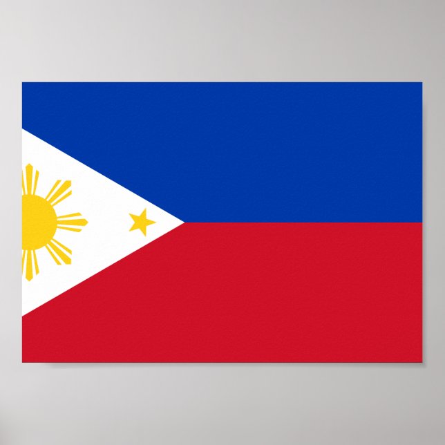 Affiches Drapeau des Philippines (Devant)