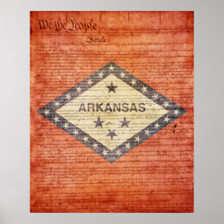 Affiches Drapeau d'État de l'Arkansas