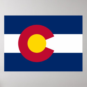 Affiches Drapeau d'Etat du Colorado