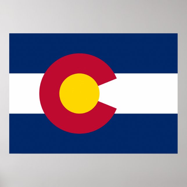 Affiches Drapeau d'Etat du Colorado (Devant)