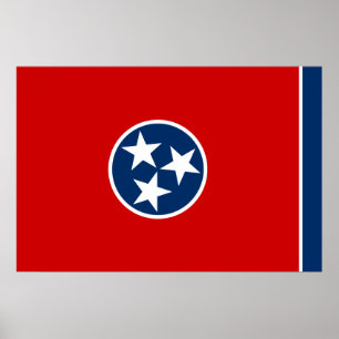 Affiches Drapeau d'état du Tennessee
