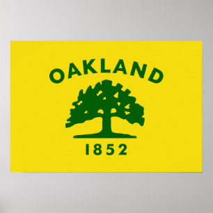 Affiches Drapeau d'Oakland, la Californie