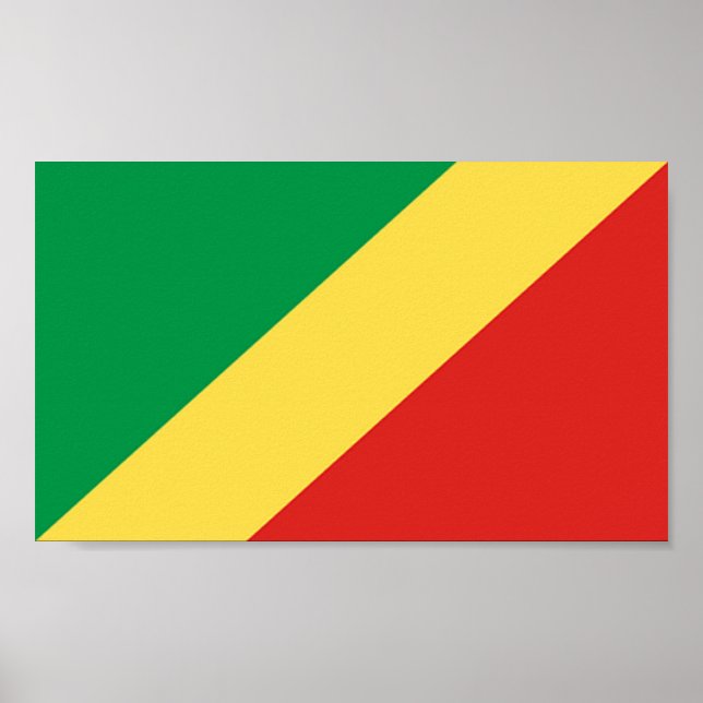 Affiches Drapeau du Congo (Devant)