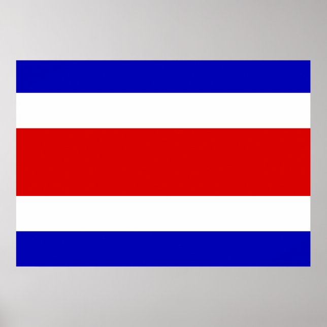 Affiches Drapeau du Costa Rica (Devant)