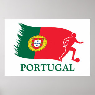 Affiches Drapeau du football du Portugal