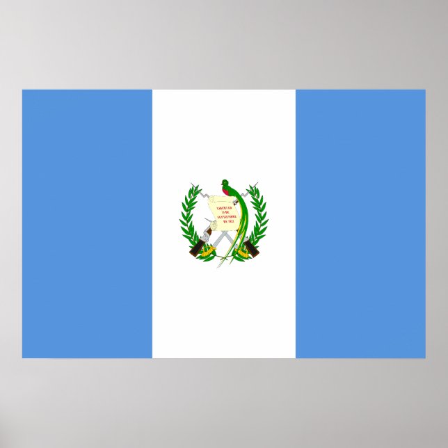 Affiches Drapeau du Guatemala, Grenade (Devant)