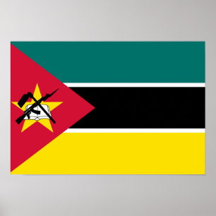 Affiches Drapeau du Mozambique