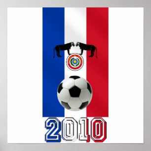 Affiches Drapeau du Paraguay 2010 des cadeaux de ballon de
