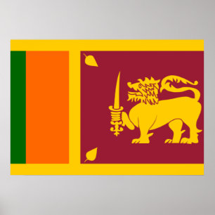 Affiches Drapeau du Sri Lanka