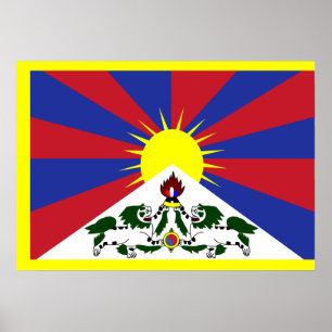 Affiches Drapeau du Tibet