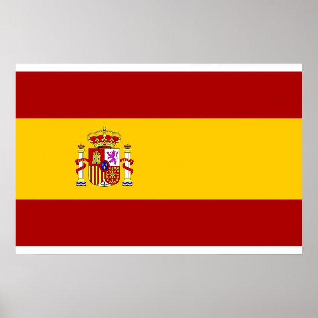 Affiches drapeau Espagne qualité (Devant)