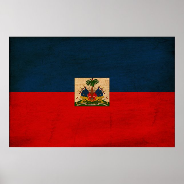 Affiches Drapeau Haïti (Devant)