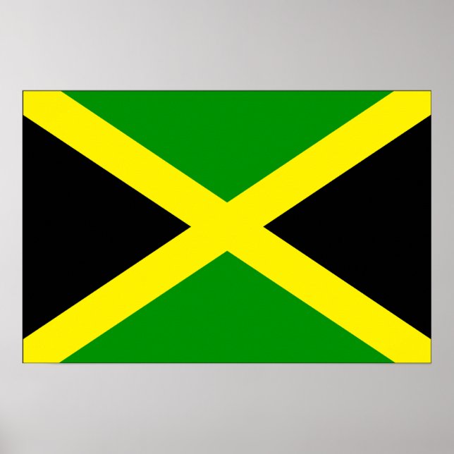 Affiches Drapeau Jamaïque (Devant)