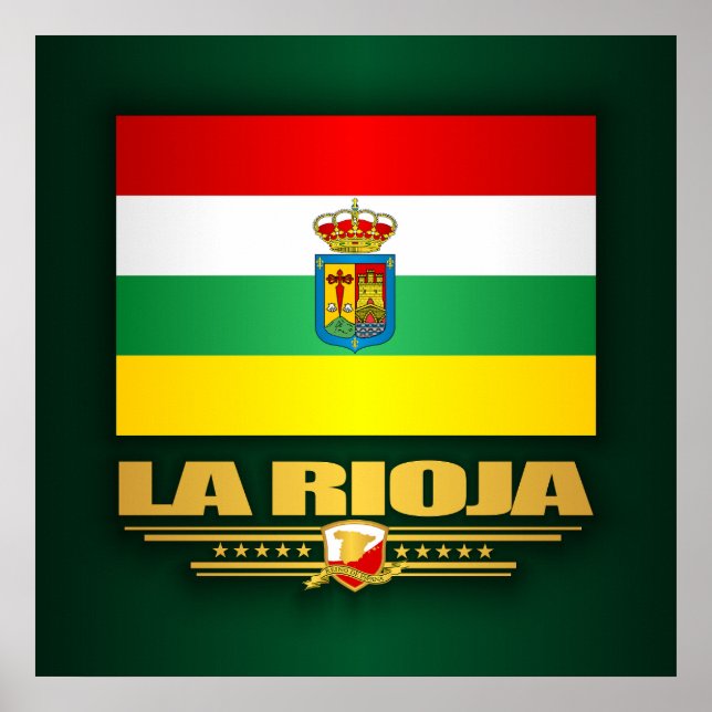 Affiches Drapeau La Rioja (Devant)