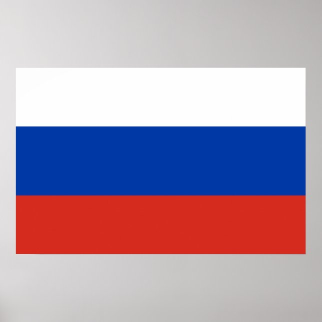 Affiches Drapeau mondial de Russie (Devant)