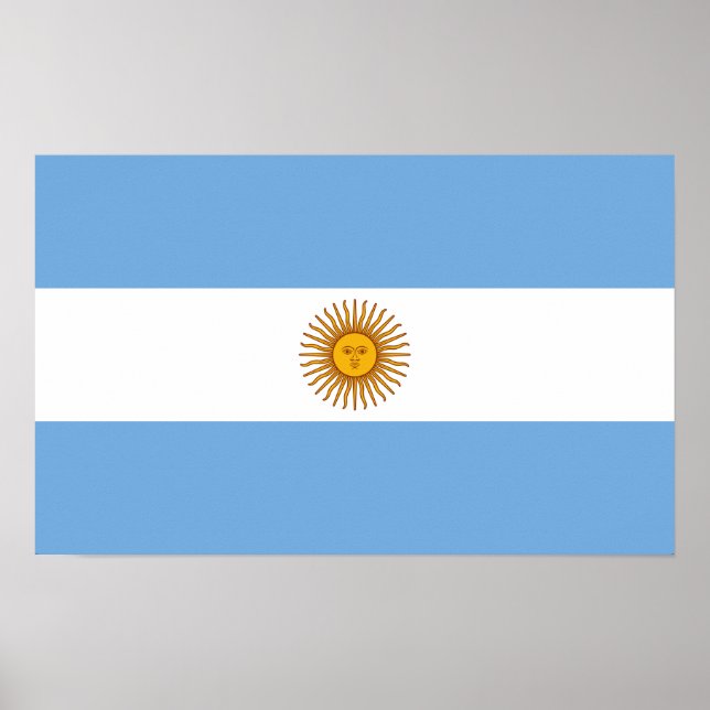 Affiches Drapeau national argentin (Devant)
