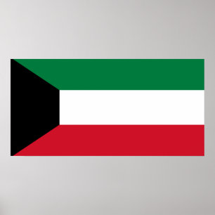 Affiches Drapeau national du monde du Kowéit