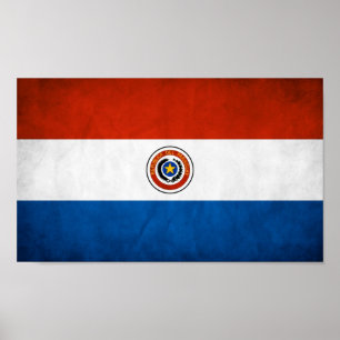 Affiches Drapeau national du Paraguay