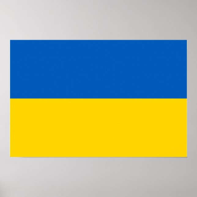 Affiches Drapeau national ukrainien (Devant)