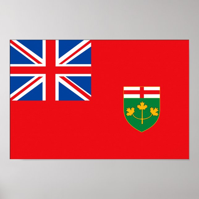 Affiches Drapeau ONTARIO (Devant)