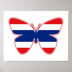 Affiches Drapeau papillon thaïlandais