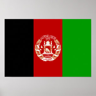 Affiches Drapeau patriotique de l'Afghanistan