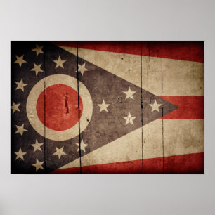 Affiches Drapeau robuste en Ohio