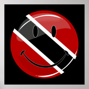 Affiches Drapeau souriant de Trinité-et-Tobago