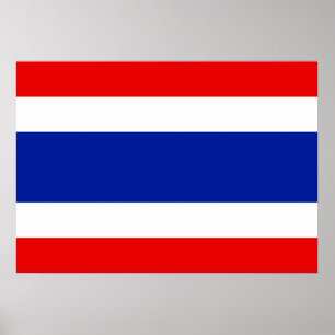 Affiches Drapeau Thaïlande