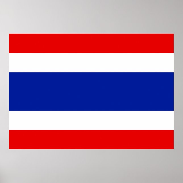 Affiches Drapeau Thaïlande (Devant)