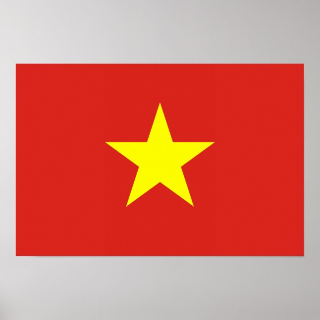 Affiches Drapeau vietnamien (Devant)