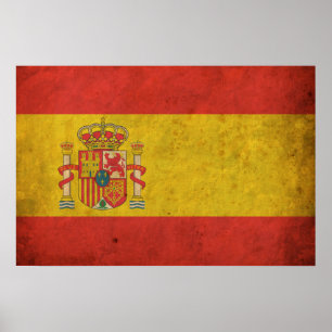 Affiches Drapeau vintage de l'Espagne