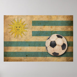 Affiches Drapeau vintage de l'Uruguay