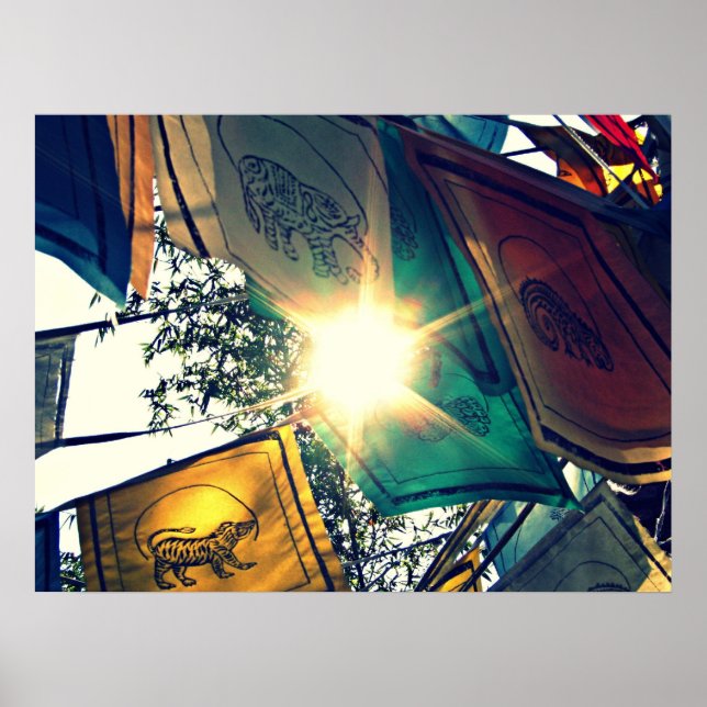 Affiches drapeaux de prière (Devant)