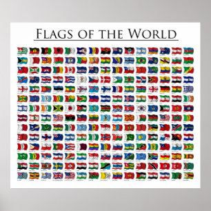 Affiches Drapeaux du monde - l'affiche a mis à jour 2011