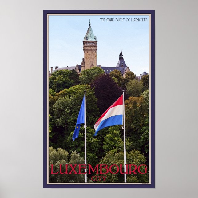 Affiches Drapeaux Luxembourg (Devant)
