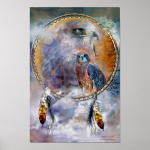 Affiches Dream Catcher Series - Spirit Hawk Poster/Imprimer