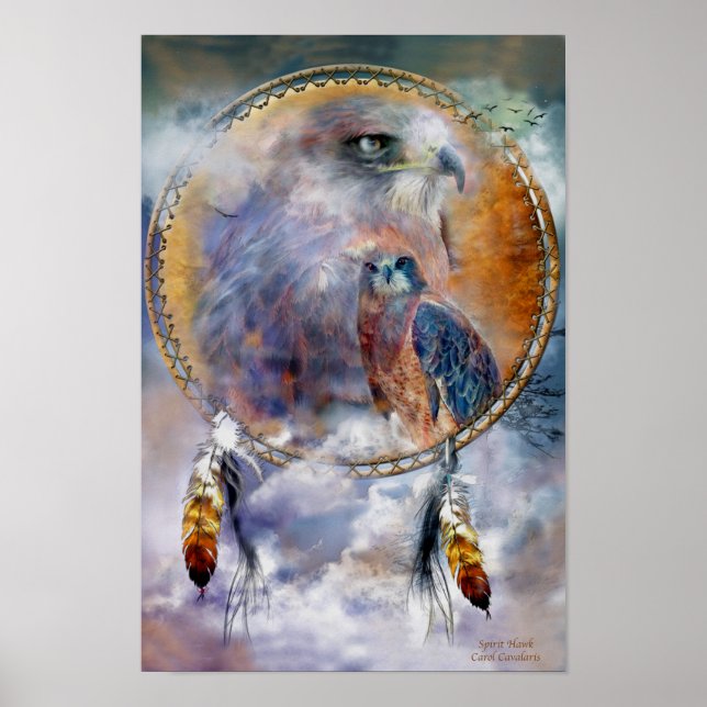 Affiches Dream Catcher Series - Spirit Hawk Poster/Imprimer (Devant)