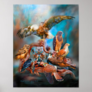 Affiches Dream Catcher_Spirit Birds Art Poster/Imprimer