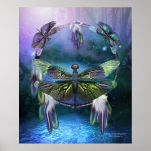 Affiches Dream Catcher-Spirit Of The Dragonfly Poster/Impri