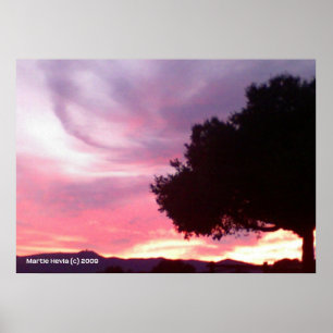 Affiches Dream Sunset Tree