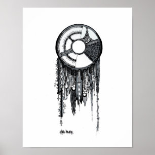 Affiches Dreamcatcher - arrière - plan blanc