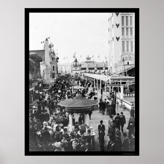 Affiches Dreamland, Coney Island, New York City 1912 (Devant)