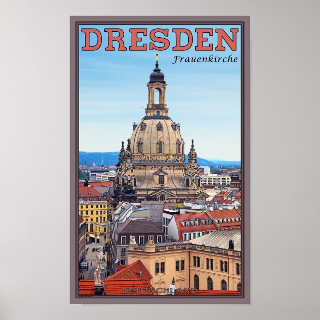 Affiches Dresde - Frauenkirche (Devant)
