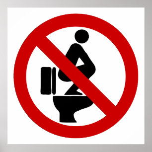 Affiches Drôle de pancarte thaïe ⚠ Pas de pieds sur le sièg