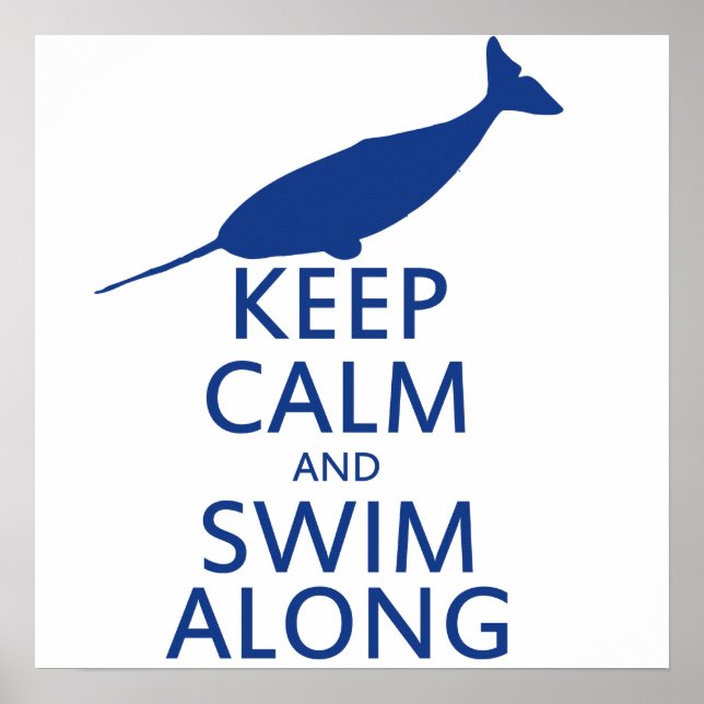 Affiches Drôle Humour Narwhal (Devant)