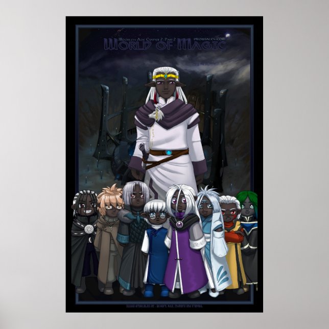 Affiches Drowtales : âge sans lune : couverture du chapitre (Devant)