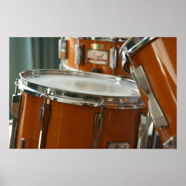 Affiches Drum Kit Musique Percussion (Devant)